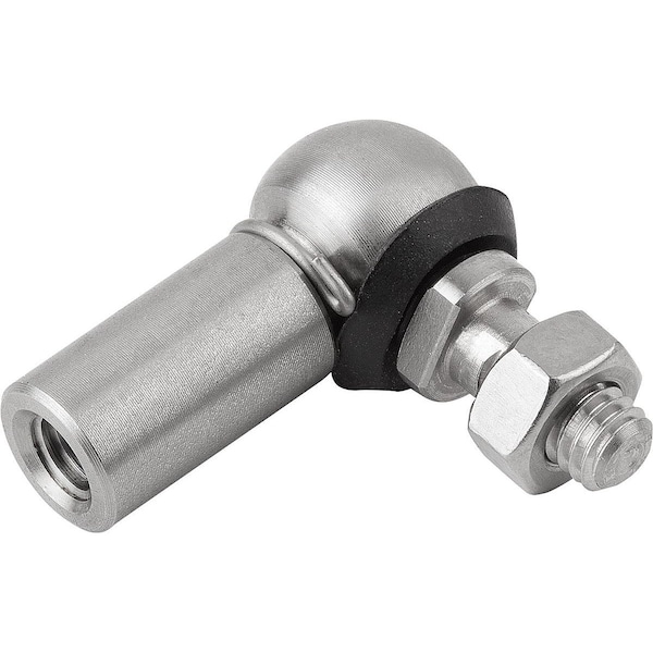 Kipp Angle Joint DIN71802 Right-Hand Thread, M08, Form:Cs W Retaining Clip, Stainless 1.4305 Bright, K0734.113082 - main